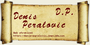 Denis Peralović vizit kartica